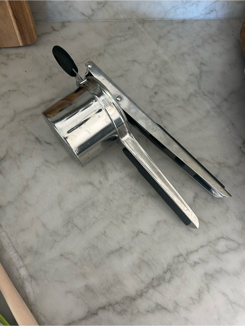 Oxo Stainless Steel Ricer with Black Handles with lot of 3 other kitchen items.